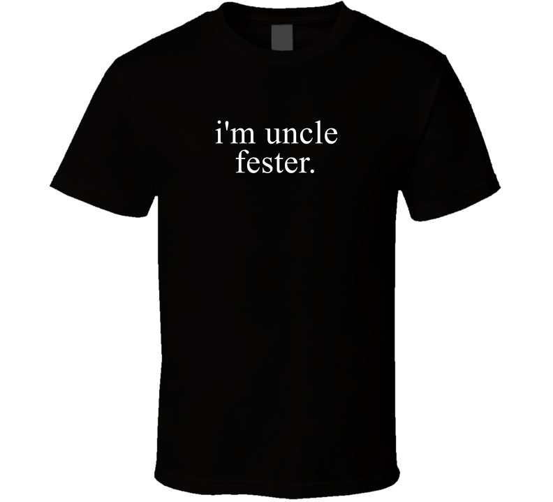 Uncle Fester Last Minute Popular Halloween Costume Addams Family T Shirt