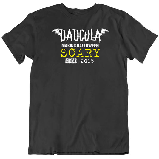 Customizable Dadcula Making Halloween Custom Text Since Custom Year Halloween Personalized Premium Quality Unisex T Shirt
