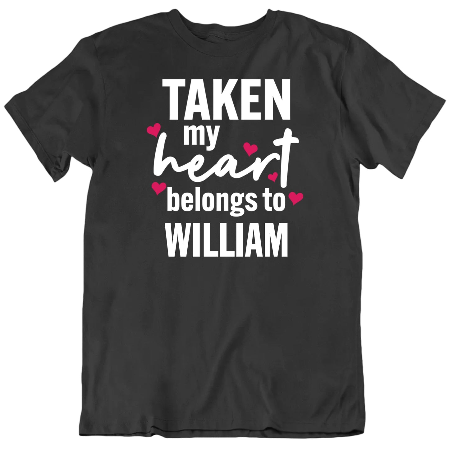 Customizable Taken My Heart Belongs To My Sweetheart Custom Name Personalized Premium Quality Unisex Gift T Shirt