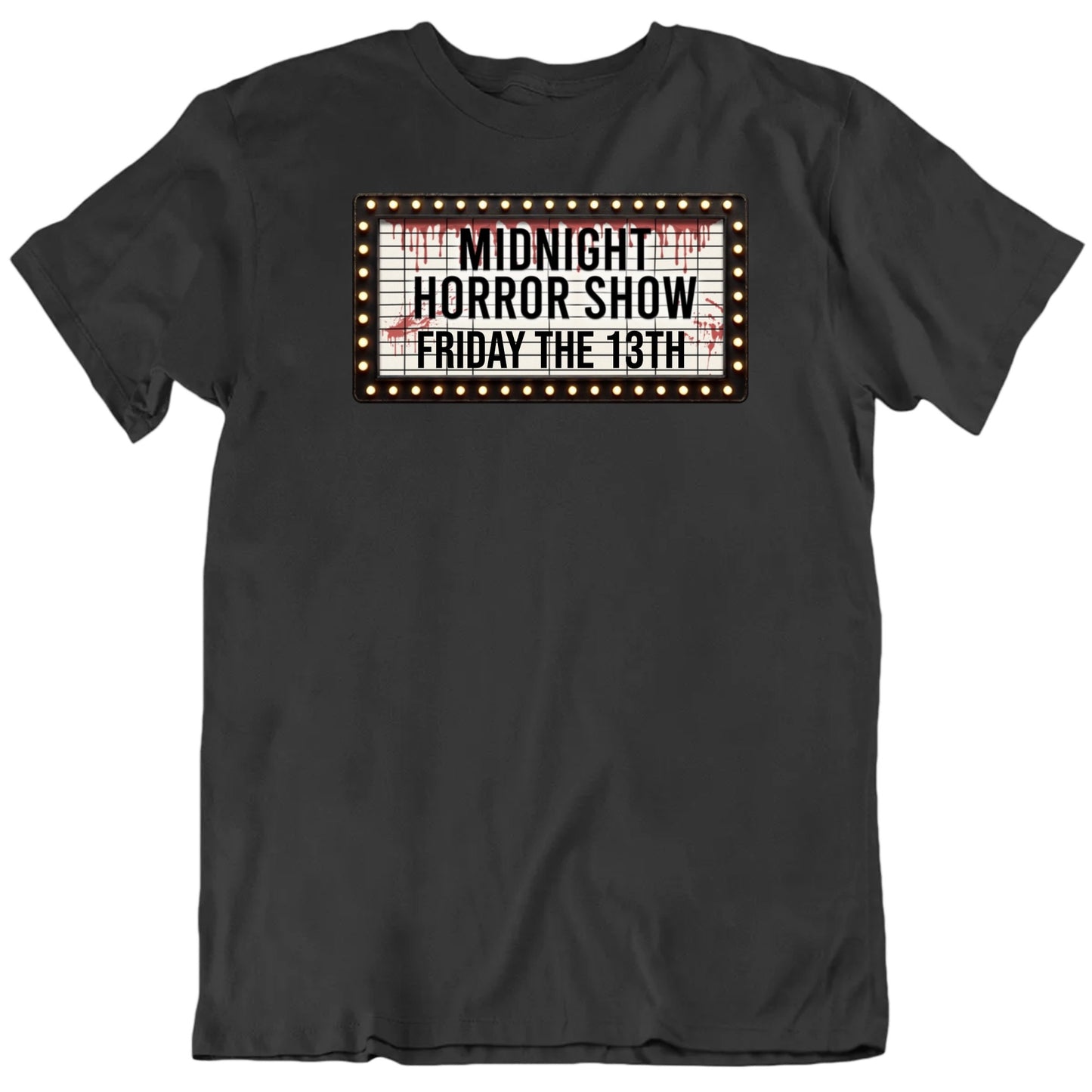 Customizable Midnight Horror Show Custom Movie Billboard Halloween Personalized Premium Quality Unisex Gift T Shirt