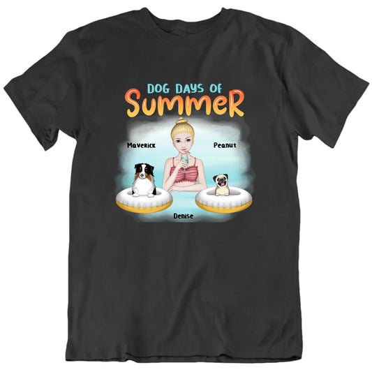 Dog Days Of Summer Custom Dogs T shirt