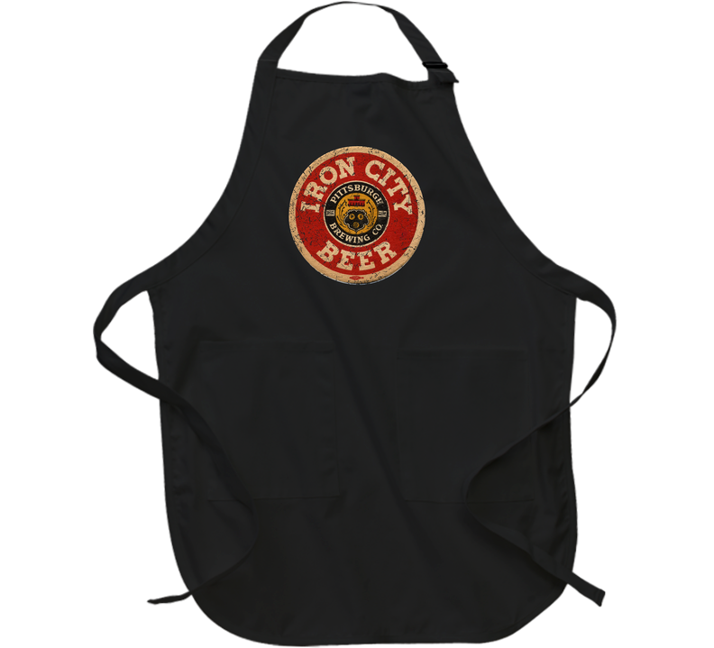 Iron City Beer Pittsburgh Brewing Worn Look Apron