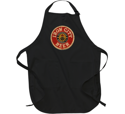 Iron City Beer Pittsburgh Brewing Worn Look Apron