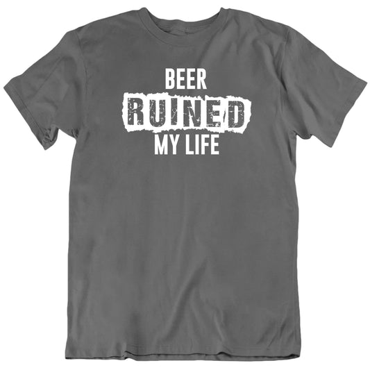 Customizable Favorite Thing Or Person Ruined My Life Personalized Premium Quality Unisex Gift T Shirt