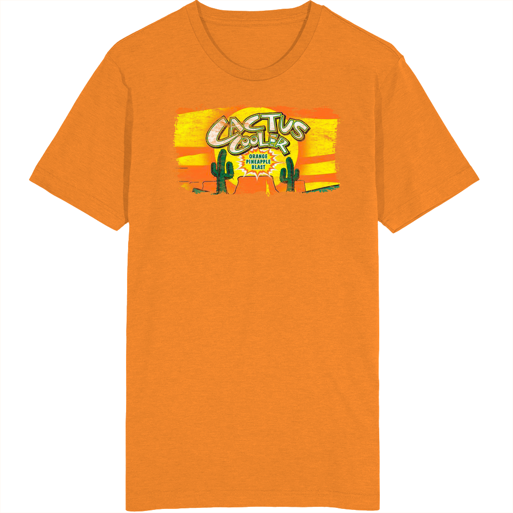 Cactus Cooler Orange Pineapple Blast Retro Cool T Shirt