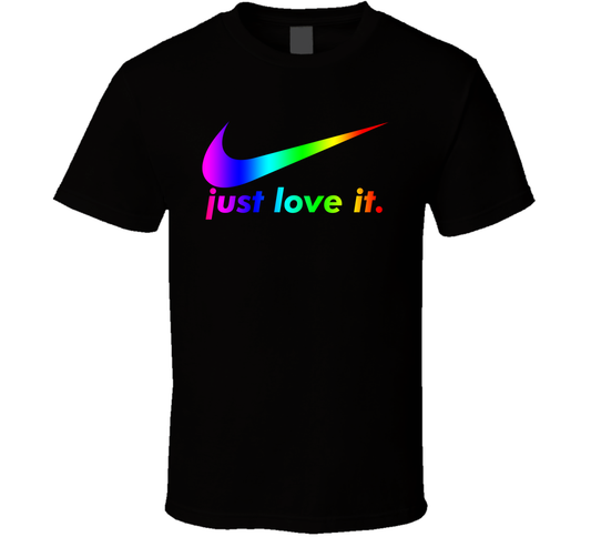 Nike Just Love It Parody Lgbtq Pride Cool T Shirt