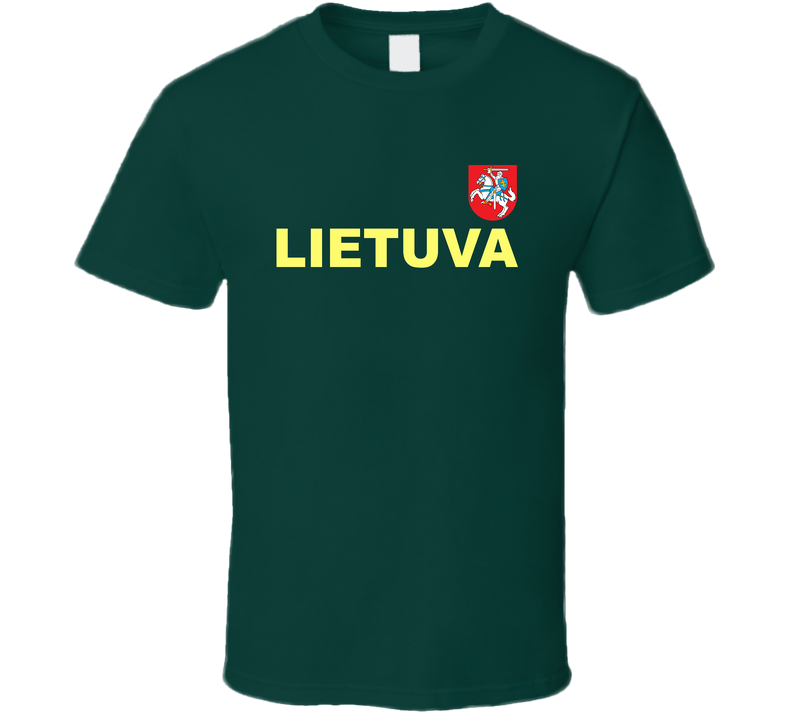 Lithuania Basketball Team Lietuva Crest Basketball Fan Cool T Shirt