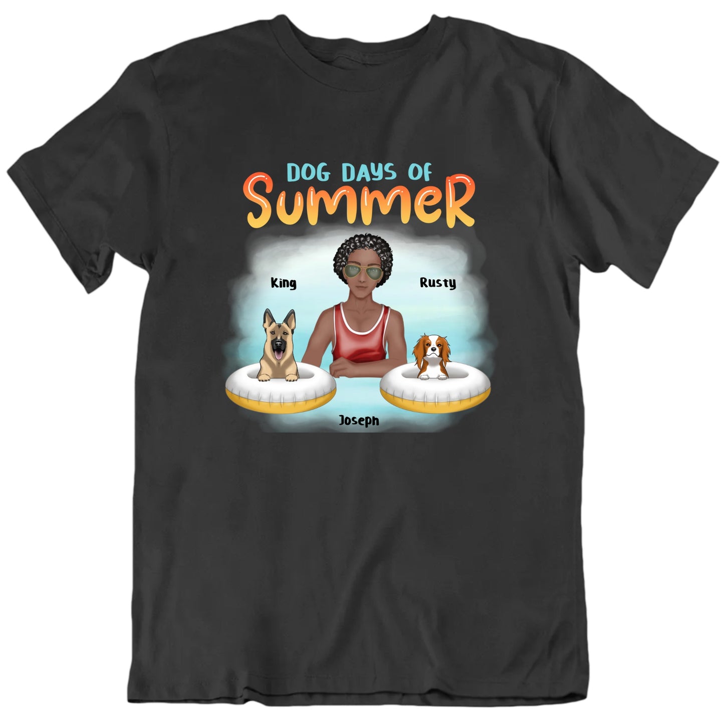 Dog Days Of Summer Customizable Dogs T shirt