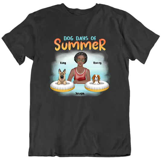 Dog Days Of Summer Customizable Dogs T shirt