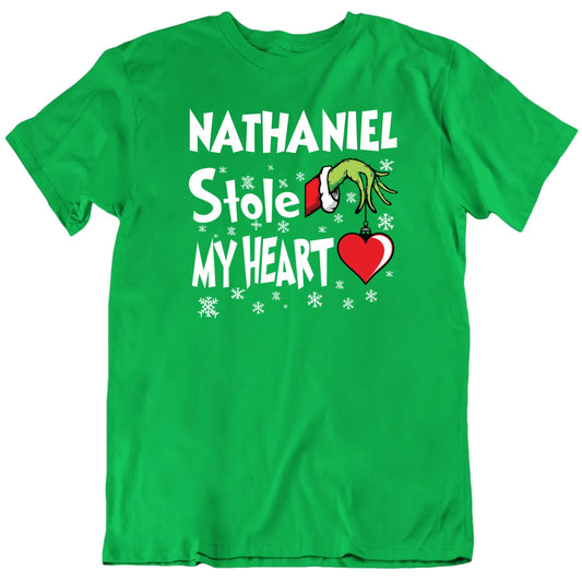 Customizable Someone Stole My Heart Custom Name Personalized Premium Quality Unisex Christmas Gift T Shirt