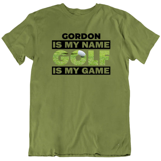 Customizable Name Golf Is My Game Custom Premium Quality Personalized Unisex Gift T Shirt