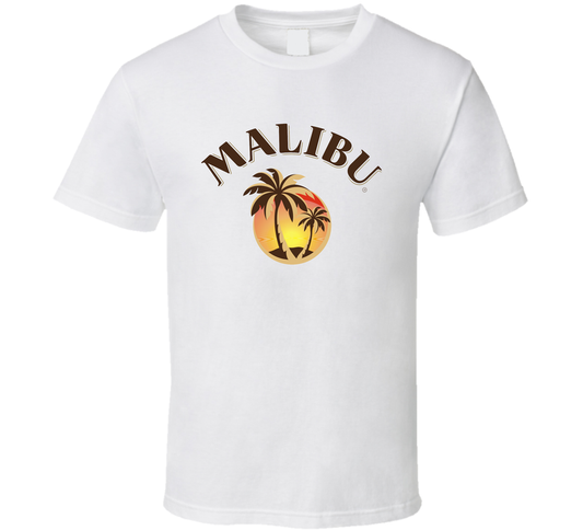 Malibu Rum Cocktail Party Drinking California Beach Alcohol Logo Fan Cool T Shirt