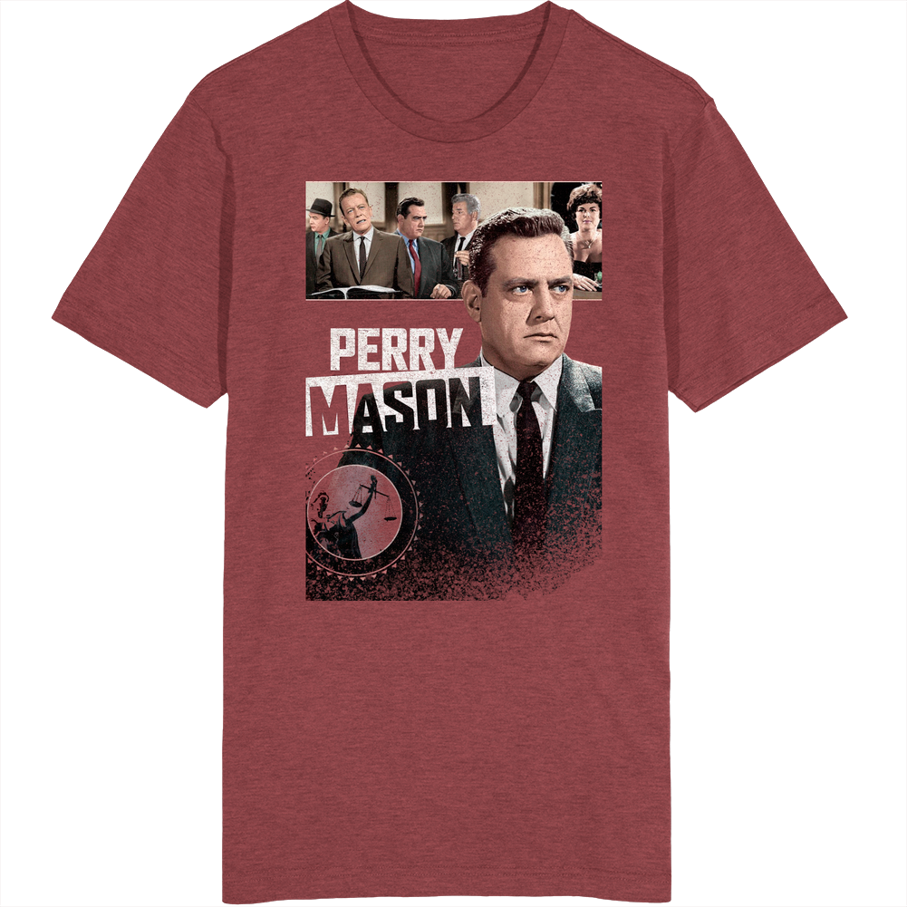 Perry Mason Retro 50s Tv Show Poster Vintage Unisex Cool T Shirt