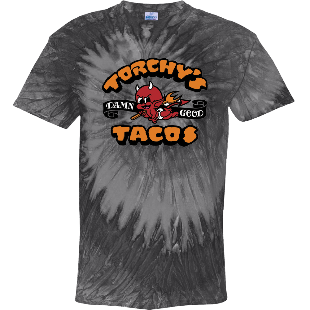 Torchy's Tacos Tex Mex Grill Mexican Food Restaurant Logo Tie Dye T Shirt