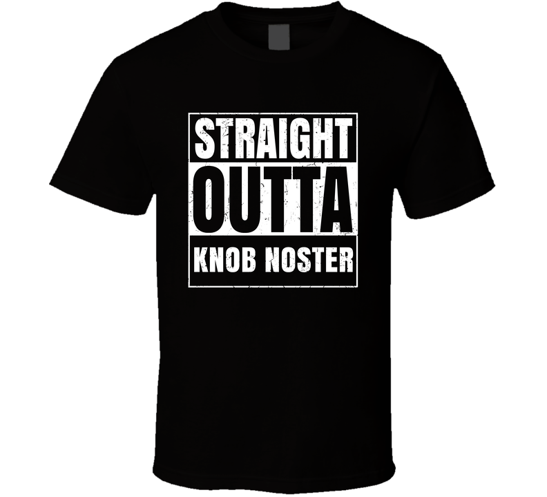 Straight Outta Knob Noster High School Funny Graduation Parody Cool T Shirt