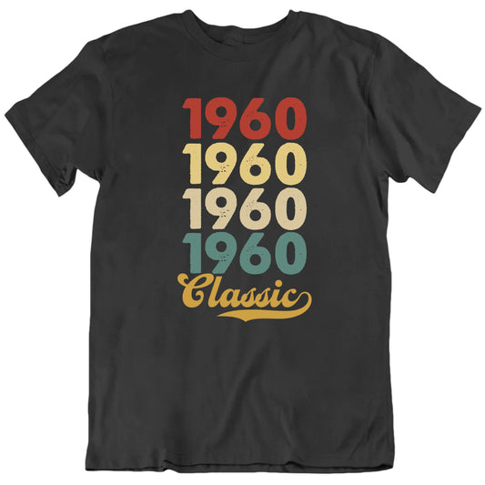 Customizable Birth Year Classic Retro Look Personalized Quality Unisex Birthday Gift T Shirt