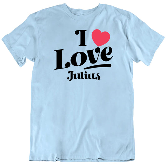 Customizable I Heart Love Custom Name Valentine's Day Personalized Premium Quality Unisex T Shirt
