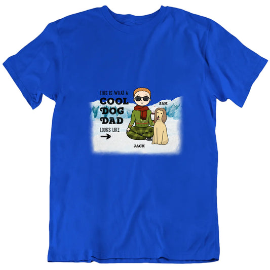 This Is What A Cool Dog Cat Dad Looks Like Custom Father's Day Gift T Shirt