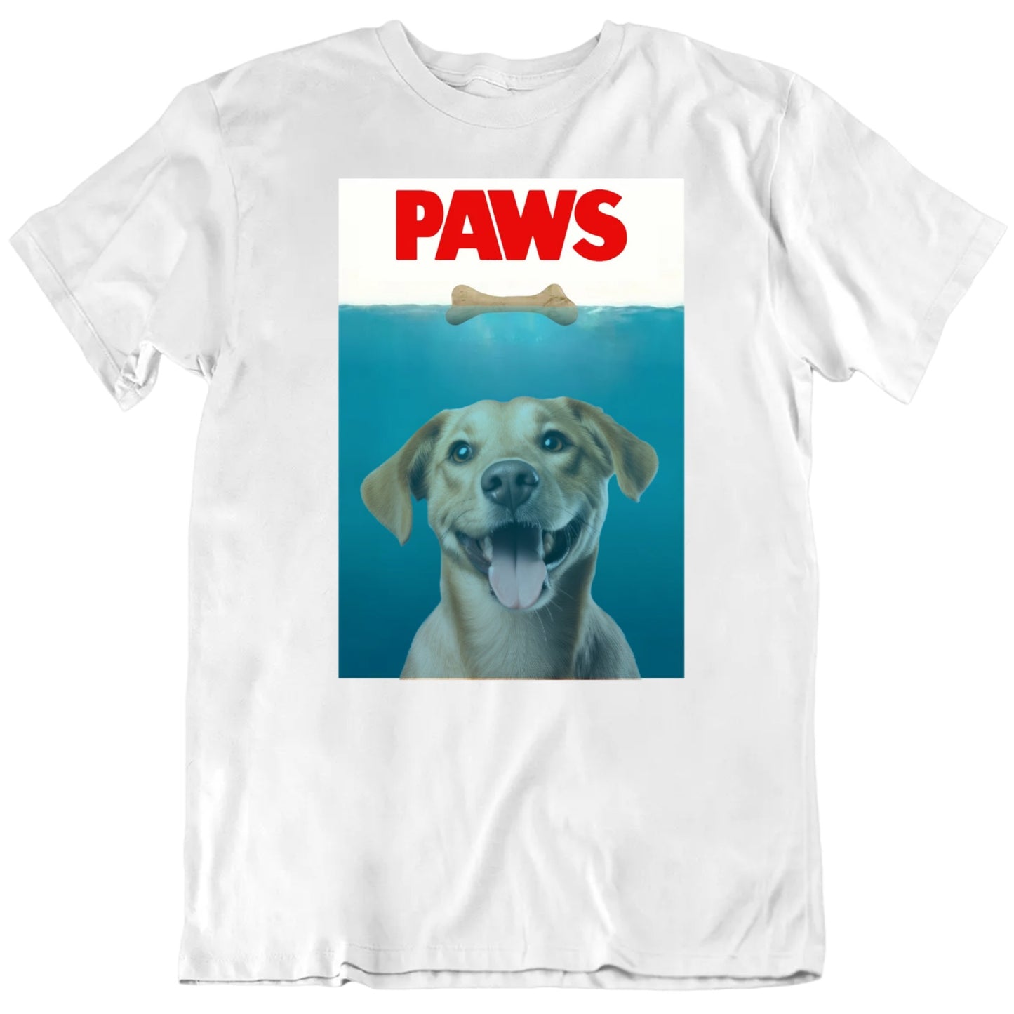 Paws Jaws Parody Pet Lover Customizable Personalized Gift Unisex T Shirt