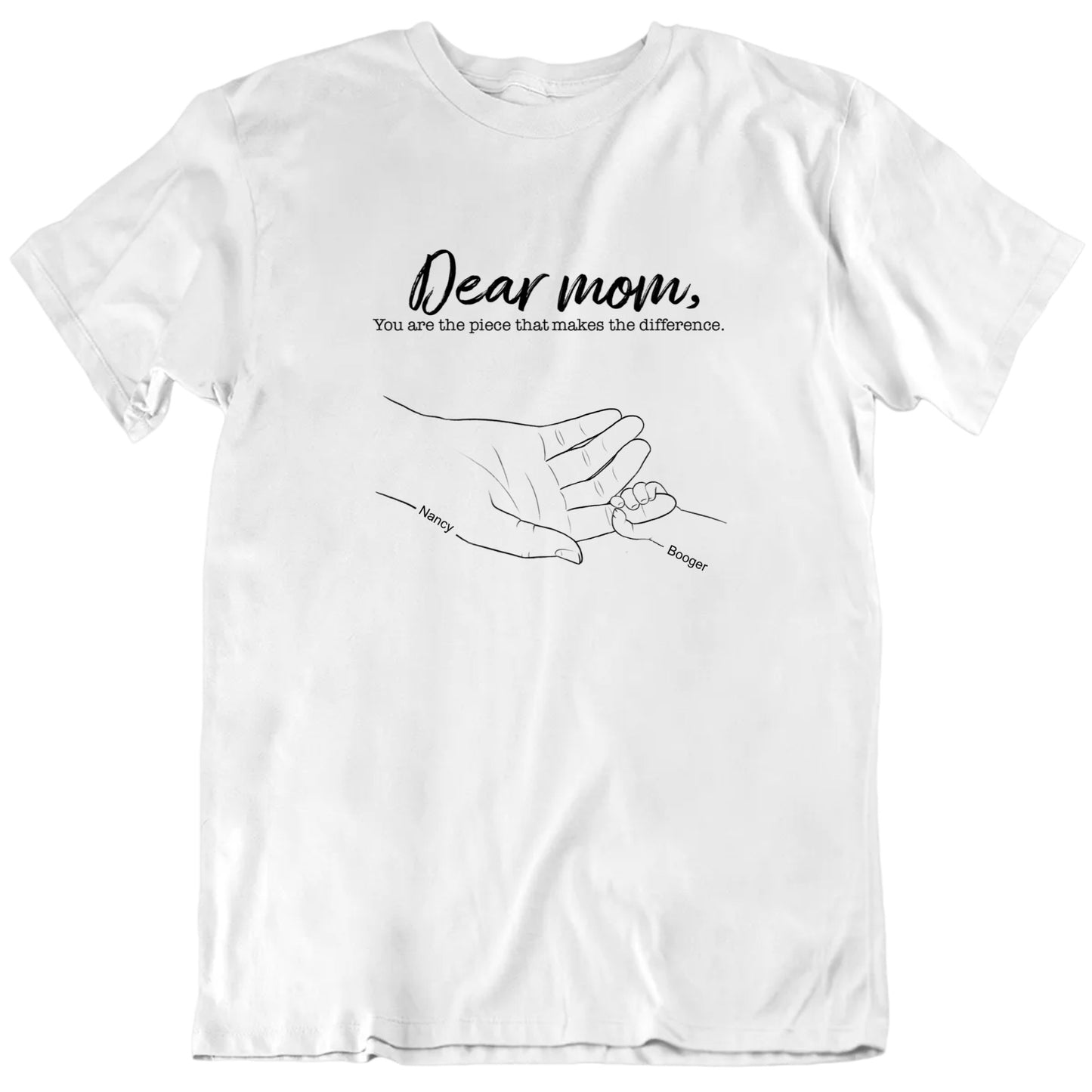 Dear Mom Customizable Mother's Day Gift T Shirt