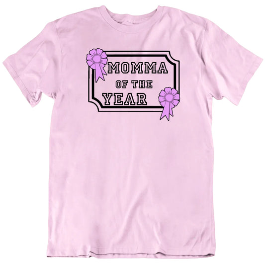 Customizable Mother Of The Year Plaque Custom Mom Word Personalized Premium Quality Unisex Mother's Day Gift T Shirt