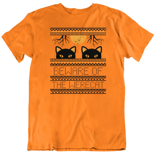 Customizable Black Cats Halloween Christmas Stitch Mashup Custom Text Personalized Premium Quality Unisex Gift T Shirt