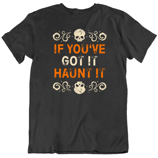 Customizable Halloween Skulls Custom Text Personalized Premium Quality Unisex T Shirt