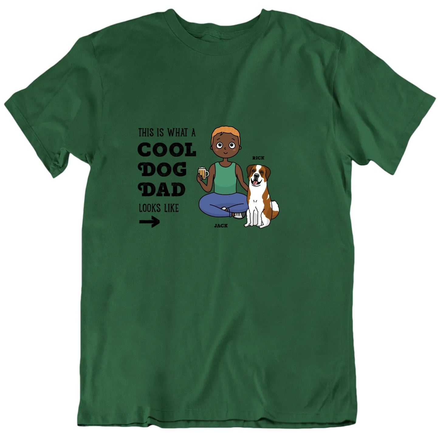 This Is What A Cool Dog Dad Looks Like Funny Pet Gift T Shirt