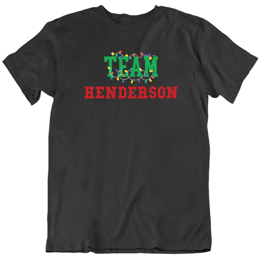 Customizable Christmas Team Custom Name Or Favorite Thing Personalized Premium Quality Unisex Christmas Gift T Shirt