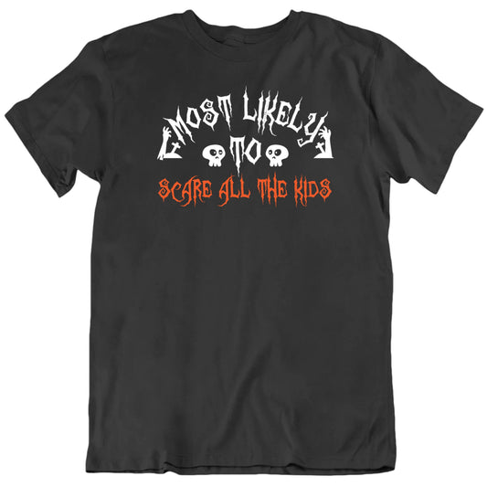 Customizable Most Likely To Custom Text Halloween Personalized Premium Quality Unisex T Shirt