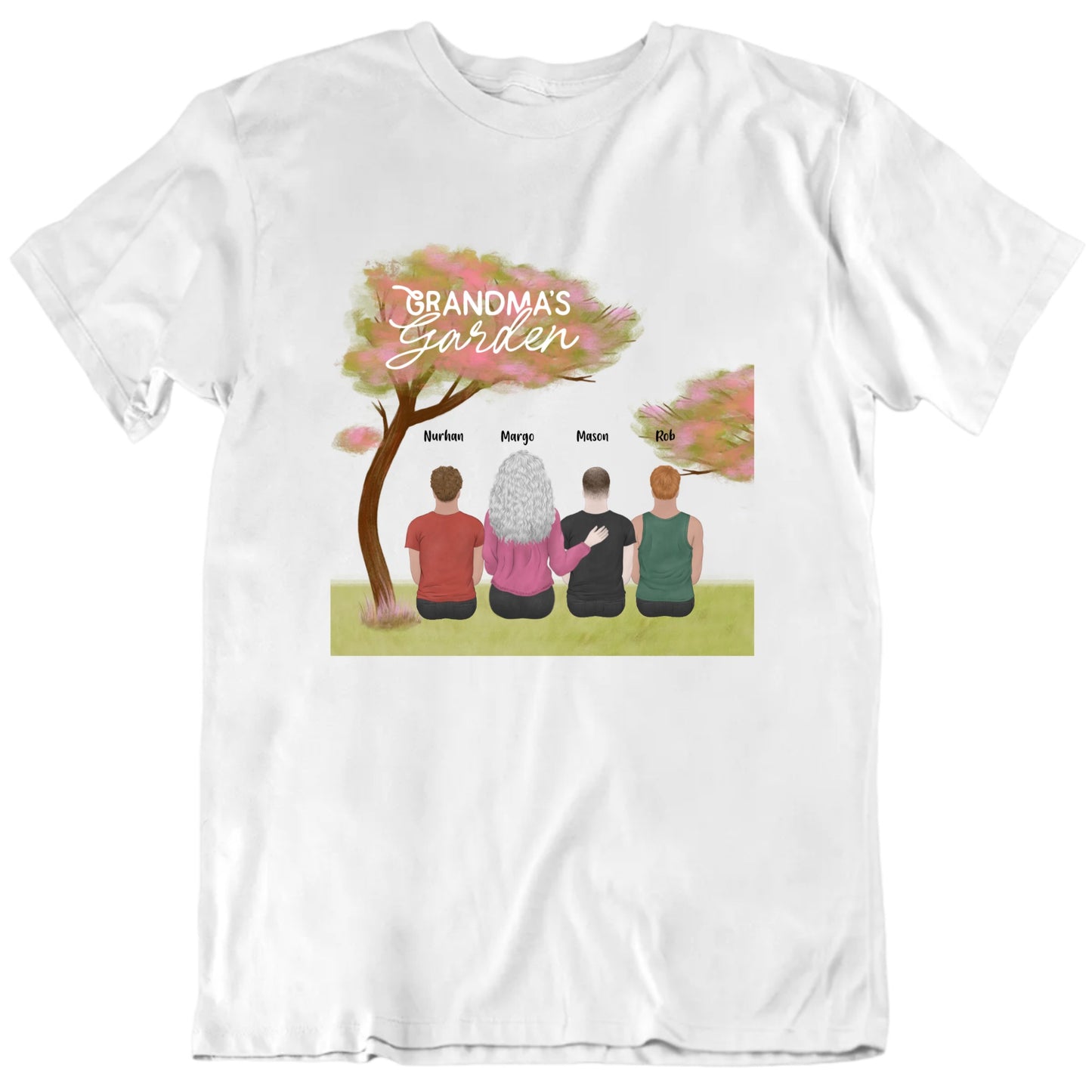 Grandma's Garden Customizable Grandmother T Shirt