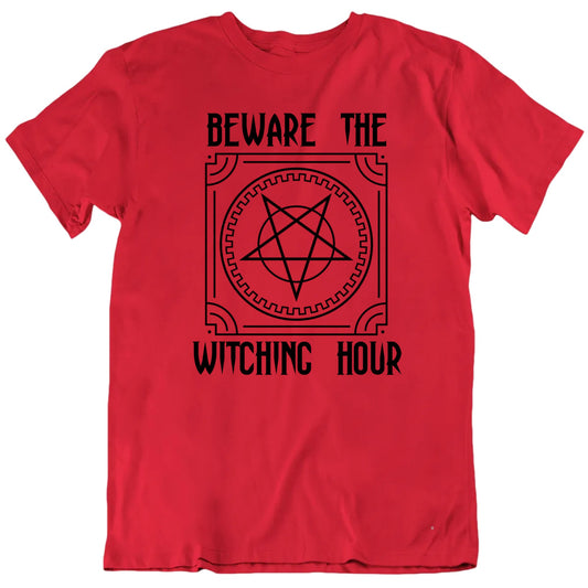 Customizable Pentagram Halloween Party Custom Phrase Personalized Premium Quality Unisex T Shirt