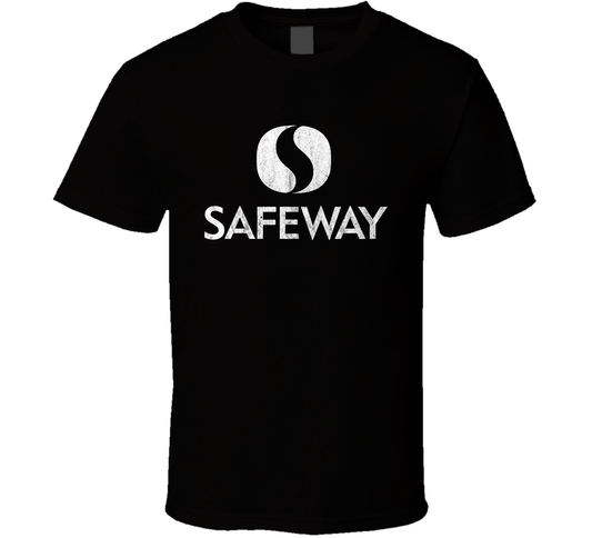 Safeway Grocery Store Logo Vintage Grunge Look Cool T Shirt
