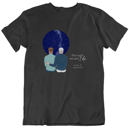 The Night We Said I Do Custom Gay Pride Engagement T Shirt