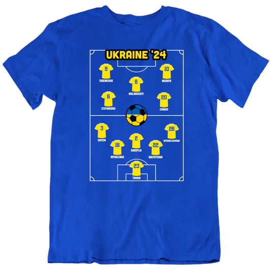 Euro Cup Customizable Team Lineup Personalized Fan Unisex T Shirt