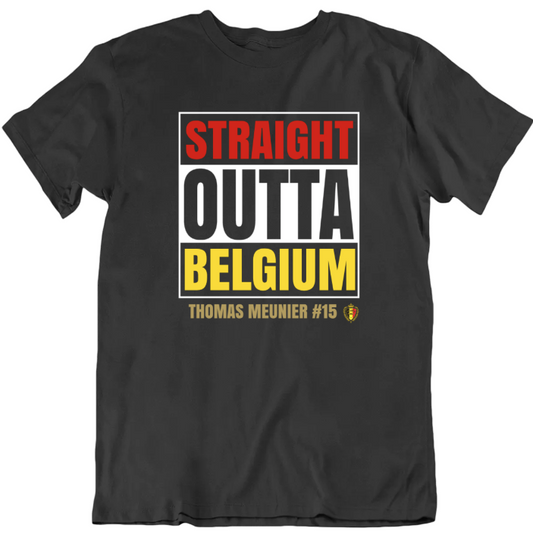Straight Outta Euro Cup Favorite Team Player Country Personalized Unisex T Shirt