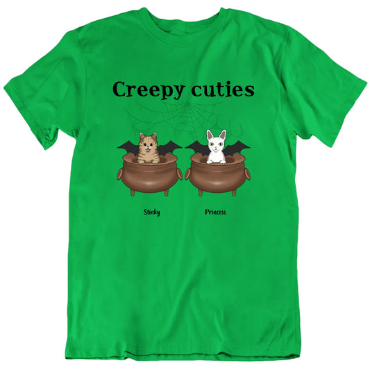 Creepy Cuties Custom Cat Halloween T shirt