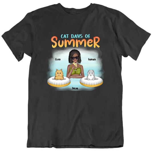 Cat Days Of Summer Custom Cats T shirt