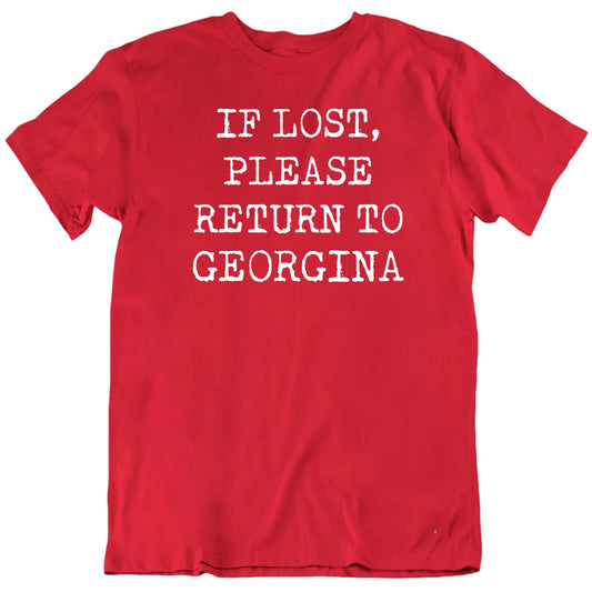 Customizable If Lost Please Return To Custom Name Valentine's Personalized Premium Quality Unisex Gift T Shirt