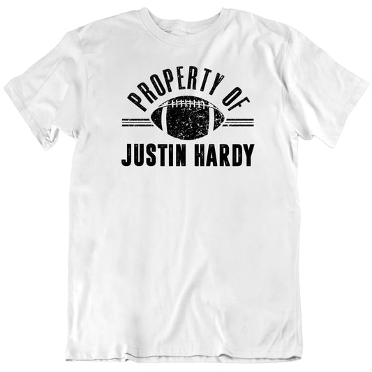 Customizable Property Of Custom Football Player's Name Premium Quality Personalized Unisex Gift T shirt