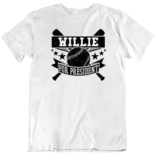 Customizable Baseball Player's Name For President Custom Premium Quality Personalized Unisex Gift T Shirt