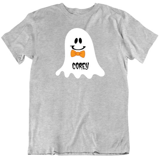 Customizable Boy Ghost Custom Name Halloween Personalized Premium Quality Unisex Gift T Shirt