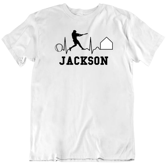 Customizable The Heartbeat Of Baseball Custom Baseball Player Name Premium Quality Personalized Unisex Gift T shirt