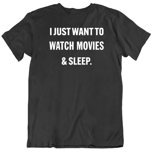 Customizable I Just Want To Sleep And Custom Favorite Activity Personalized Premium Quality Unisex Gift T Shirt