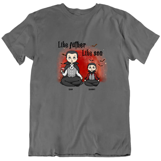 Like Father Like Son Halloween Father's Day Gift T Shirt