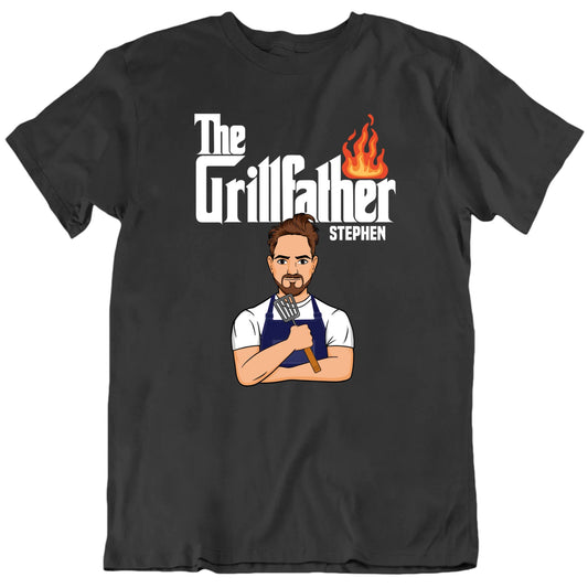 The Grillfather Customizable Father's Day T Shirt