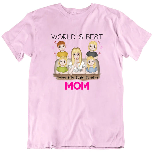 World's Best Mom Custom Children T shirt