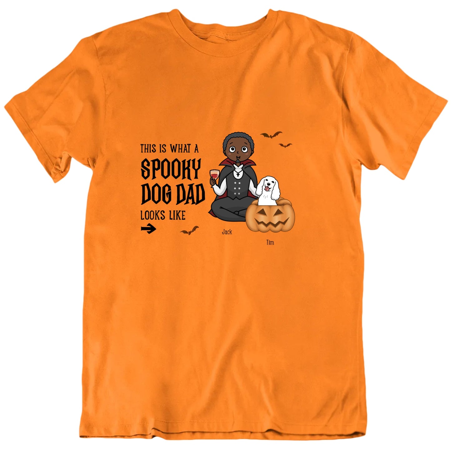 This Is What A Spooky Dog Dad Looks Like Halloween Pet Gift T Shirt