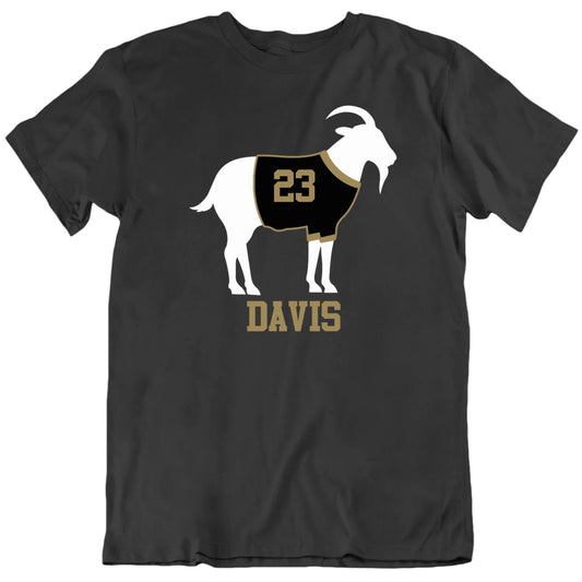 Greatest Of All Time G.O.A.T. New Orleans Football Custom Name Number Premium Quality Personalized Unisex Fan T shirt