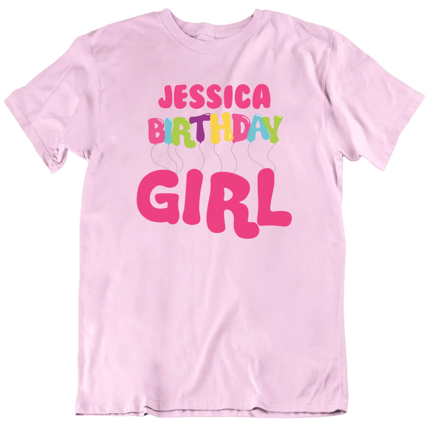 Birthday Girl Custom Name Unisex T shirt